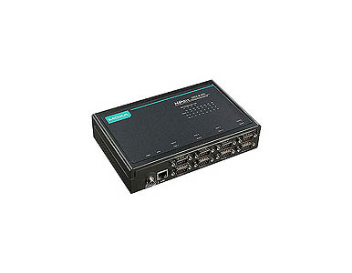 Moxa NPort 5610-8-DTL-T - 8-port desktop lite device server, 10/100M Ethernet, RS-232 DB9, 12-48VDC, -40-75  Degree C by MOXA